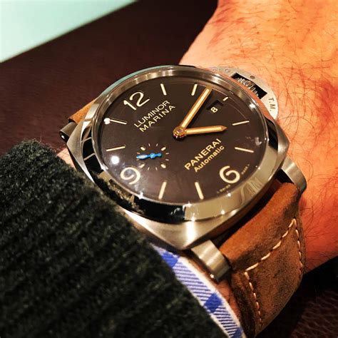 panerai marina titanium replica|authenticity of panerai watch.